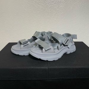 Grey Alexander McQueen Tread Sandals